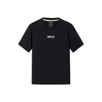 Anta Thompson KT Basketball T Shirt Men's Basic Black