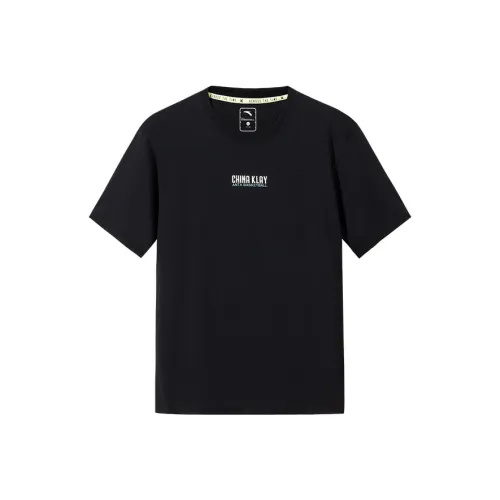 Anta Thompson KT Basketball T Shirt Men's Basic Black