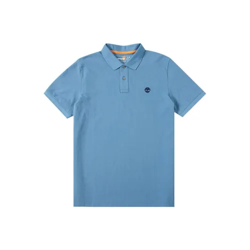 Timberland Polo Shirts Men Sky Blue