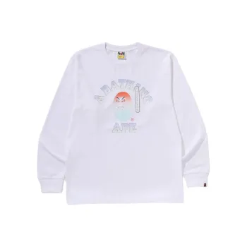 A BATHING APE Kabuki Head L/S Tee