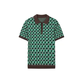 DAVID NAMAN Polo Shirts Men Green