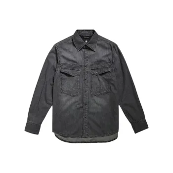 G STAR RAW Shirt Unisex Faded Black Jasper