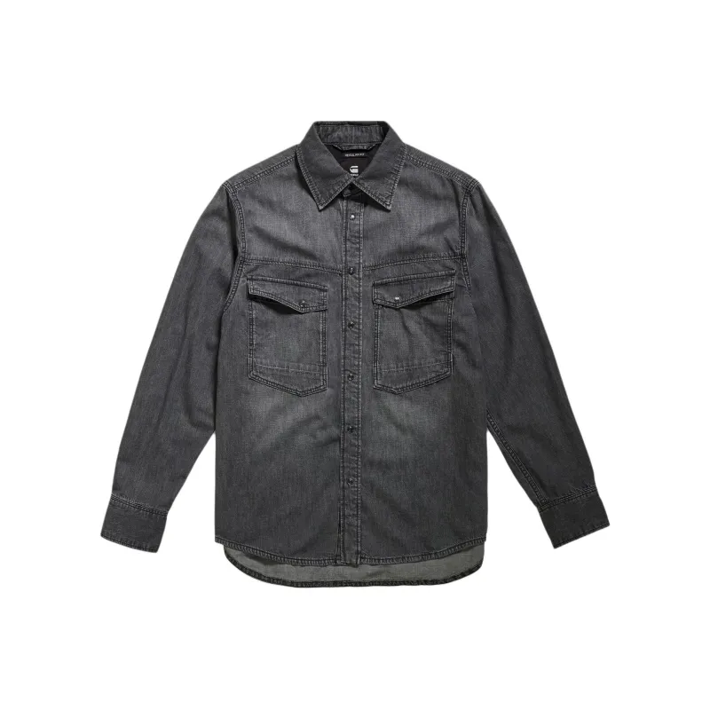 G STAR RAW Shirt Unisex Faded Black Jasper-0
