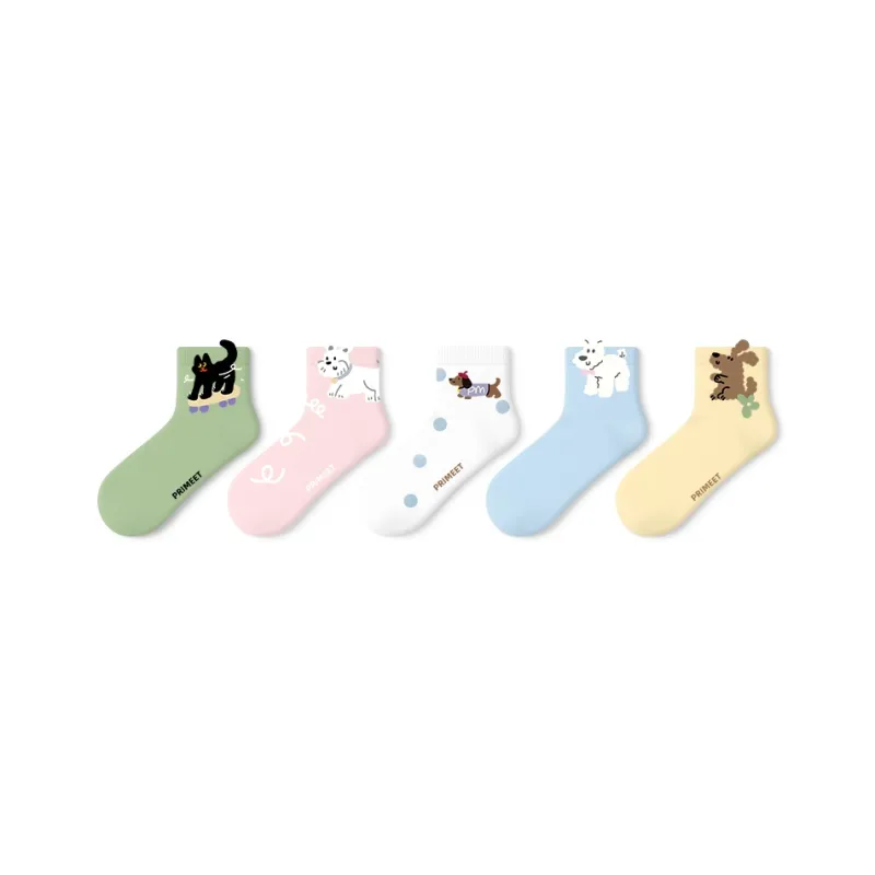 Primeet Ankle Socks Women's 5 Pack-10
