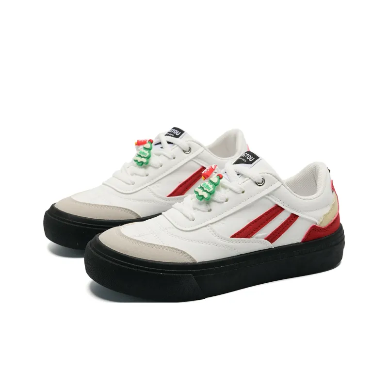 ABCIO Skateboard Shoes Women's Low Top One Bite Apple/One Sip Persimmon-2