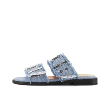 GANNI Slide Slippers Women's Blue