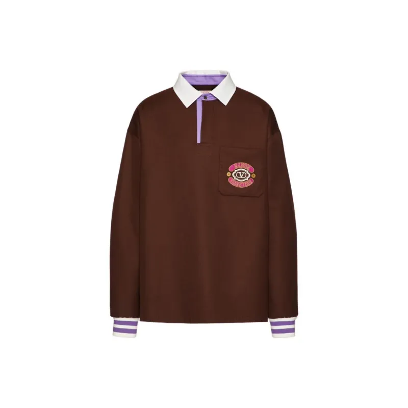 Valentino Surfaces Spring 2023 Men Polo Shirts Men Brown-0