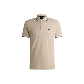 HUGO BOSS Polo Shirts Men Light Beige