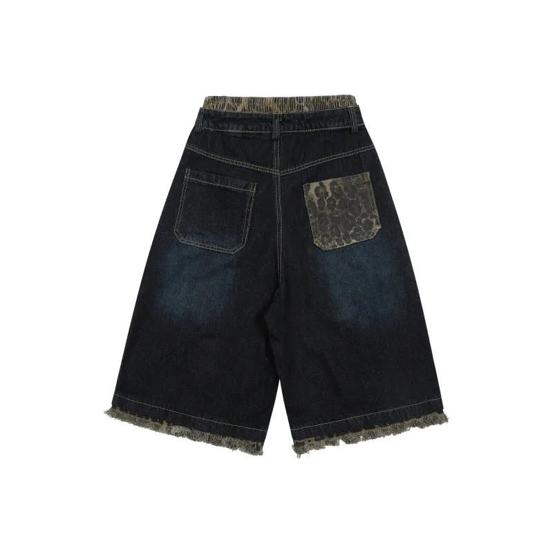VINMUK Denim Shorts Unisex Blue-1