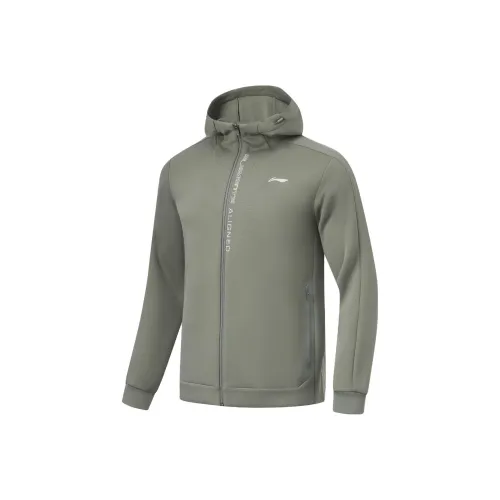 LiNing Fitness Series Sweatshirt Men's Snail Smoky Green