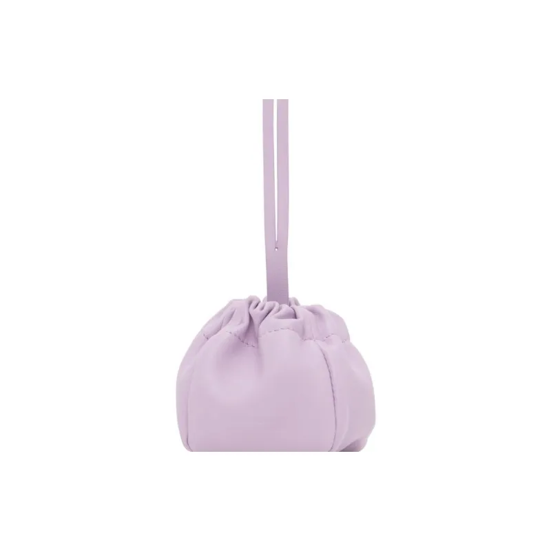 JIL SANDER Sheepskin Coin Purse Women's Purple-2