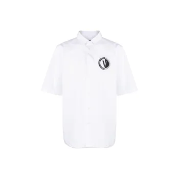 VERSACE JEANS COUTURE V Emblem Print Shirt