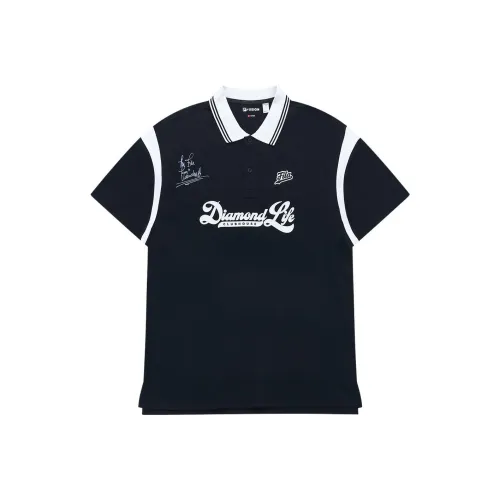 FILA FUSION BASEBALL Series Polo Shirt Men's Pitch Black