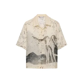 ZARA Shirts Men Beige