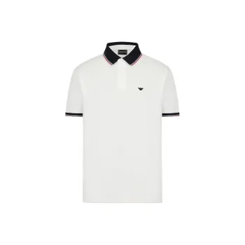 EMPORIO ARMANI Polo Shirts Men Ecru