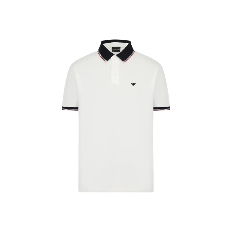 EMPORIO ARMANI SS23 Polo Shirt Men's Ecru-0
