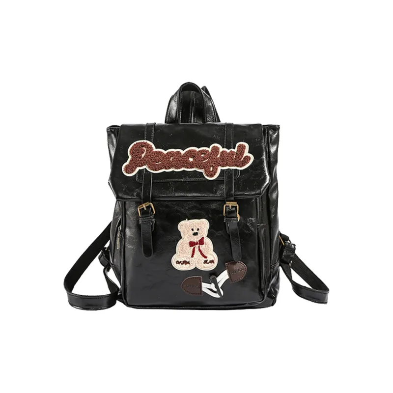 Bueno PU Backpack Women's Coffee/Black-4