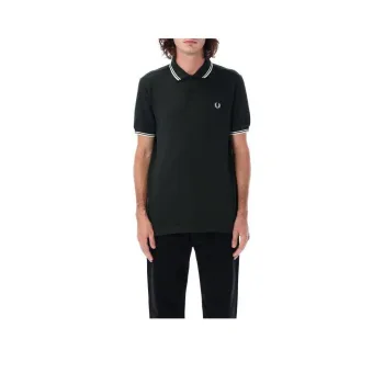 COMME DES GARCONS SHIRT Logo Embroidered Straight Hem Polo Shirt