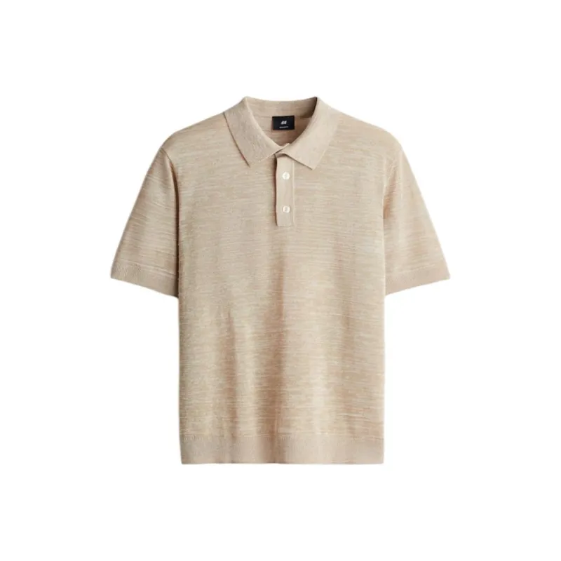 H&M Polo Shirts Men Beige-0