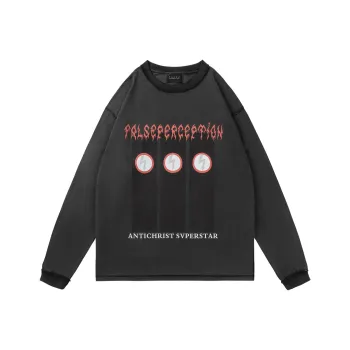 False Perception Sweatshirt Unisex Washed Black