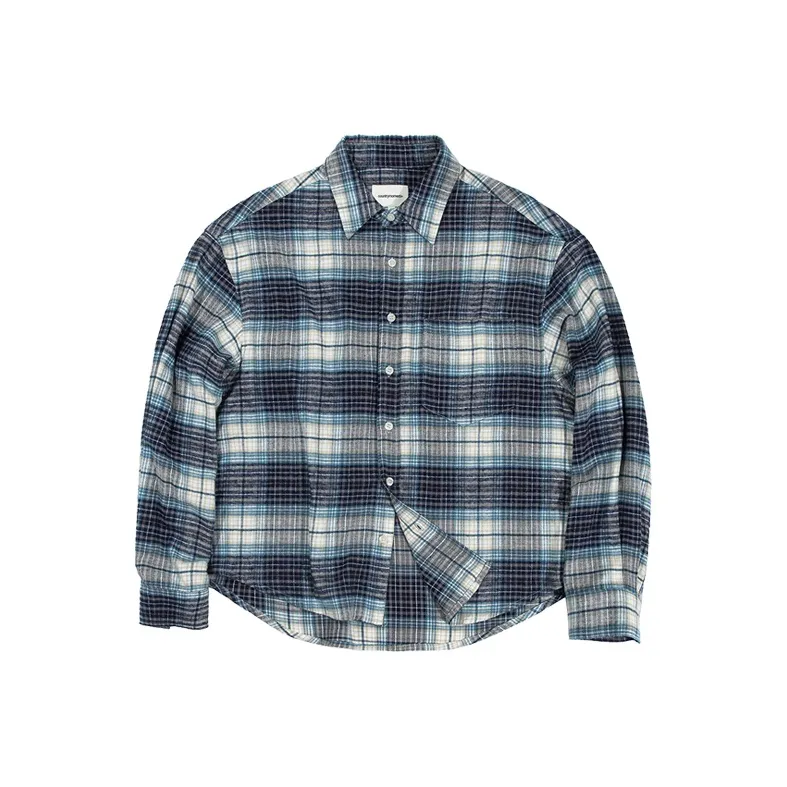 COUNTRY MOMENT Shirt Unisex Blue Plaid-0