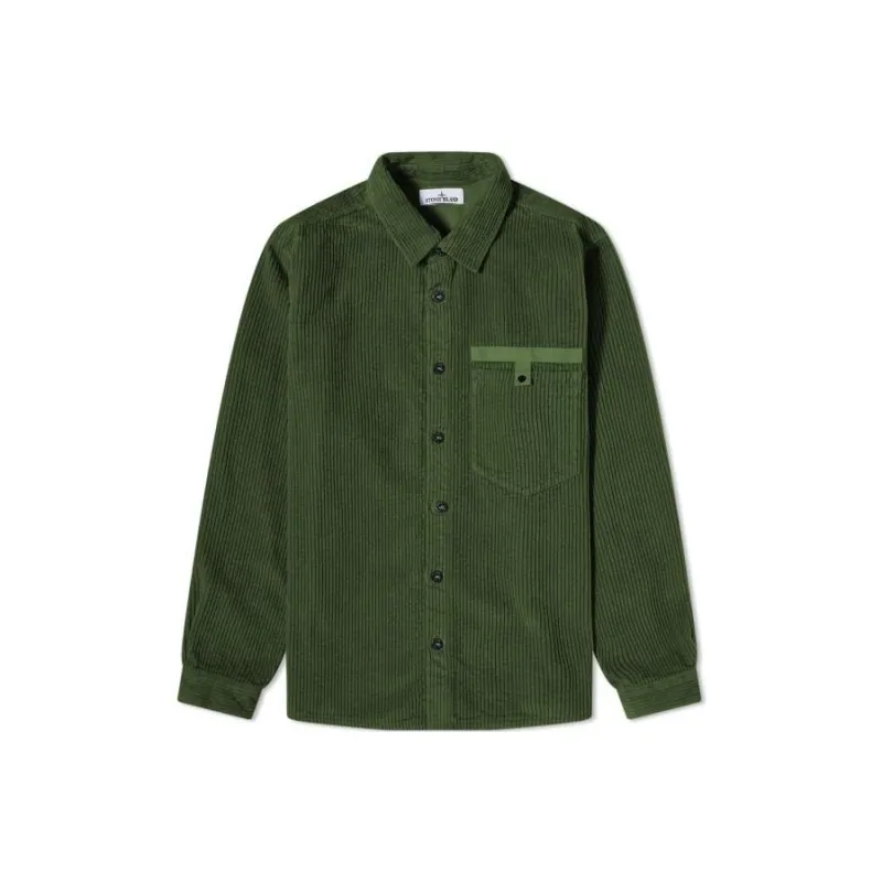 STONE ISLAND Shirts Men Green-0