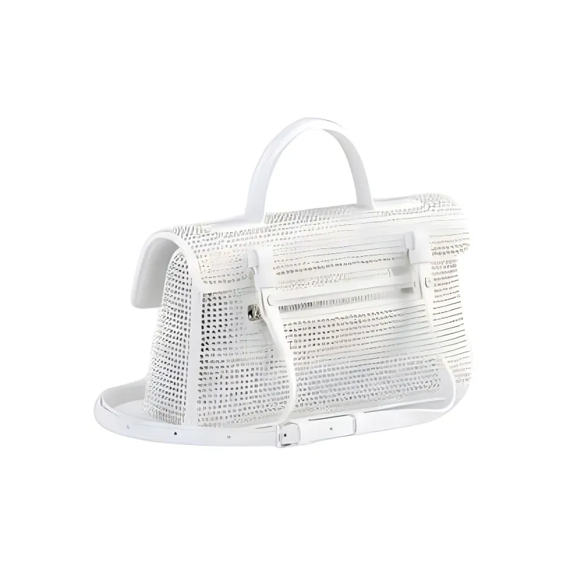 CAFUNE Cow Leather Trim Shoulder Bag Crossbody Bag Handbag Women's White-1