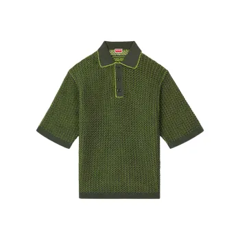 KENZO Open knit Polo Shirt