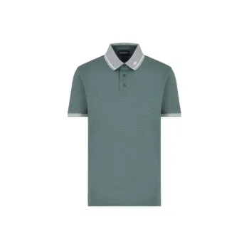 EMPORIO ARMANI Piqué Polo Shirt With Piped Collar