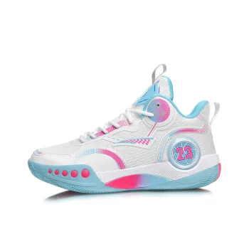 Goku Frieza Cushioning, Slip Resistant, And Abrasion Resistant Mid Top Basketball Shoes Unisex Pink Blue