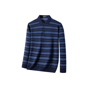 Red bean Polo Shirts Men Blue