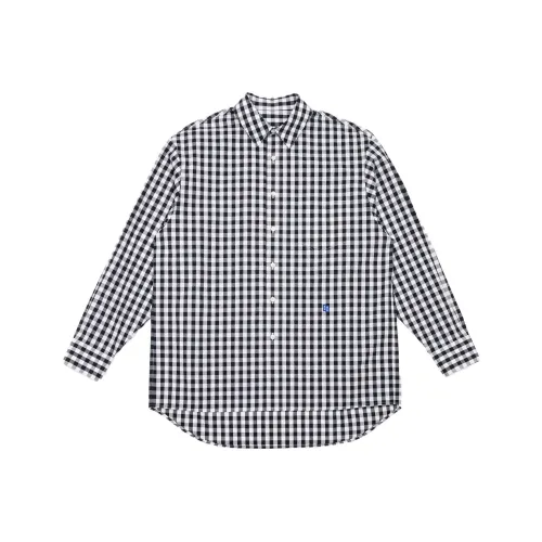 ADER ERROR Tetris appliqué Checkered Shirt