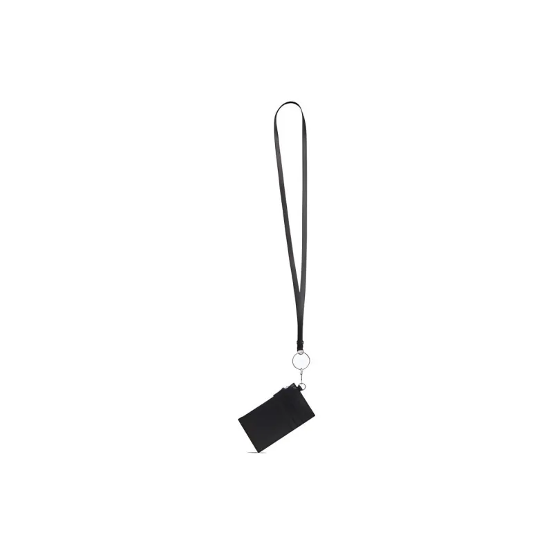 Balenciaga Grained Calfskin Key Ring Card Holder Regular Unisex Black-3