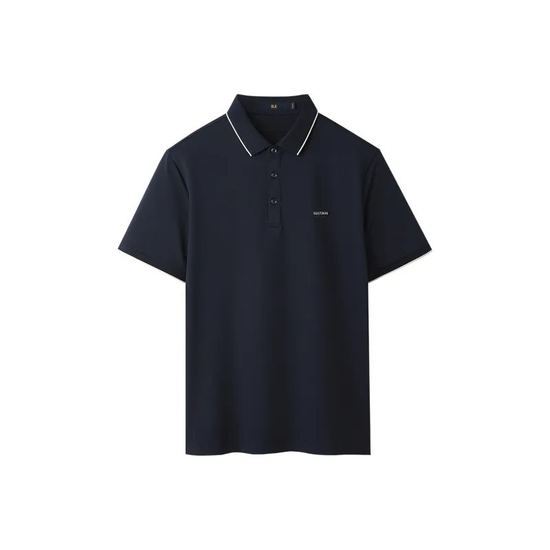 HLA Polo Shirts Men Navy Blue 13-0