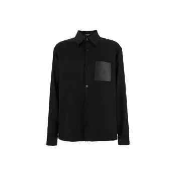 BALMAIN Logo Detailed Long Sleeved Overshirt