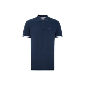 Tommy Hilfiger Short Sleeve Polo Shirts Men's Dark Blue