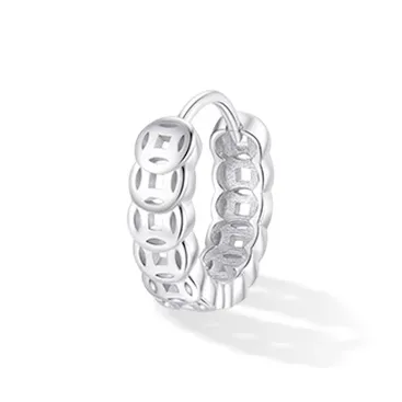 ETAHLOVE Sterling Silver Earrings Unisex-5