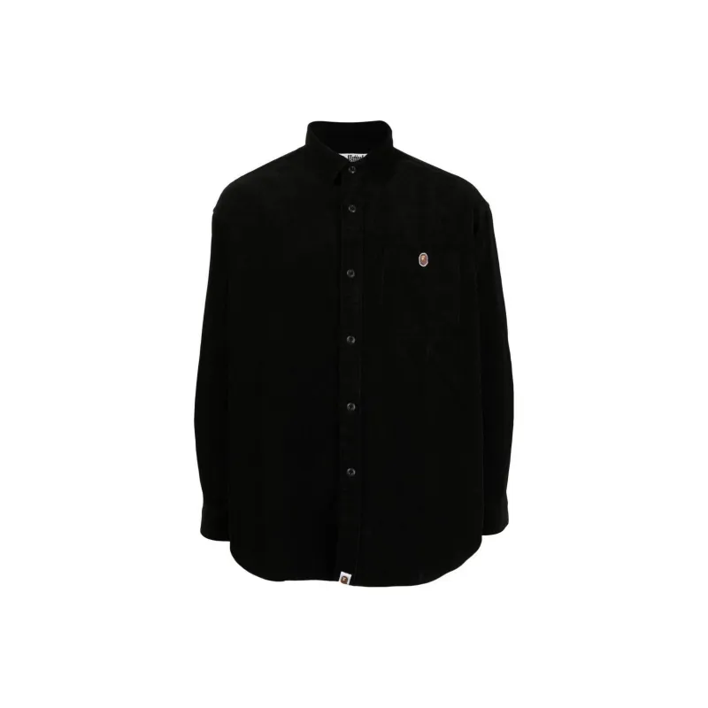 A BATHING APE Bape Shirts Men Black-0