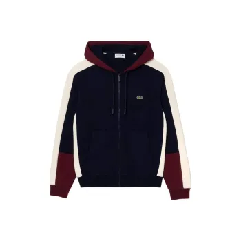 LACOSTE Sweatshirt Men's Navy Blue/Bordeaux/White