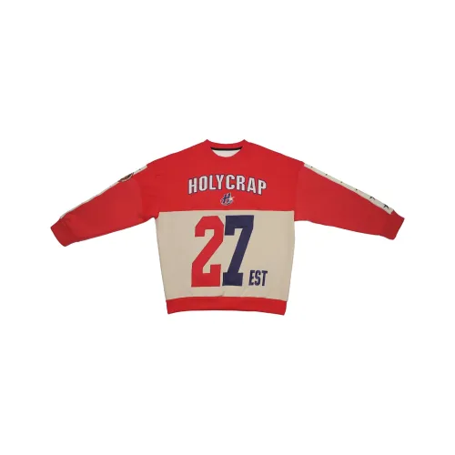 Holycrap Sweatshirts Unisex Red