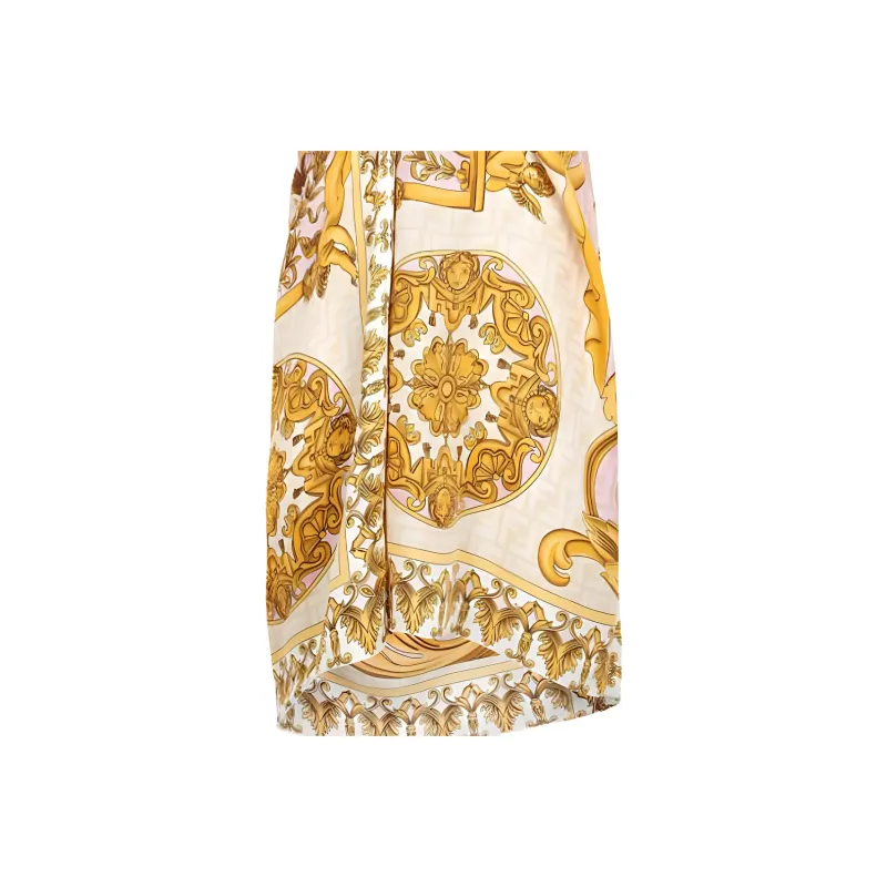 Versace X FENDI Short-Sleeved Dresses Women's Multicolor-4