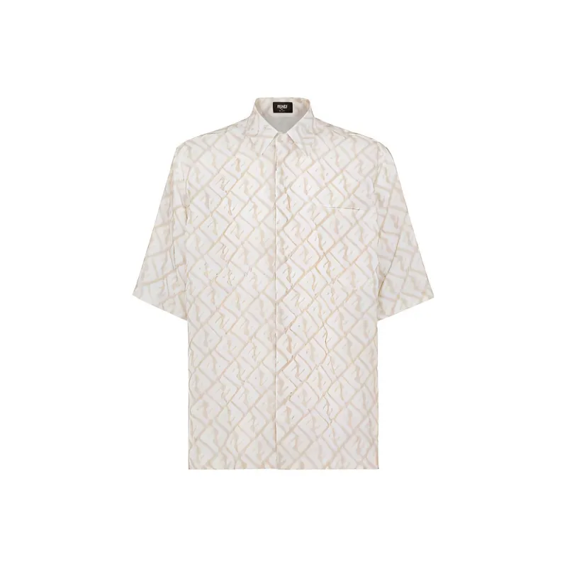 FENDI Shirts Men Beige-0