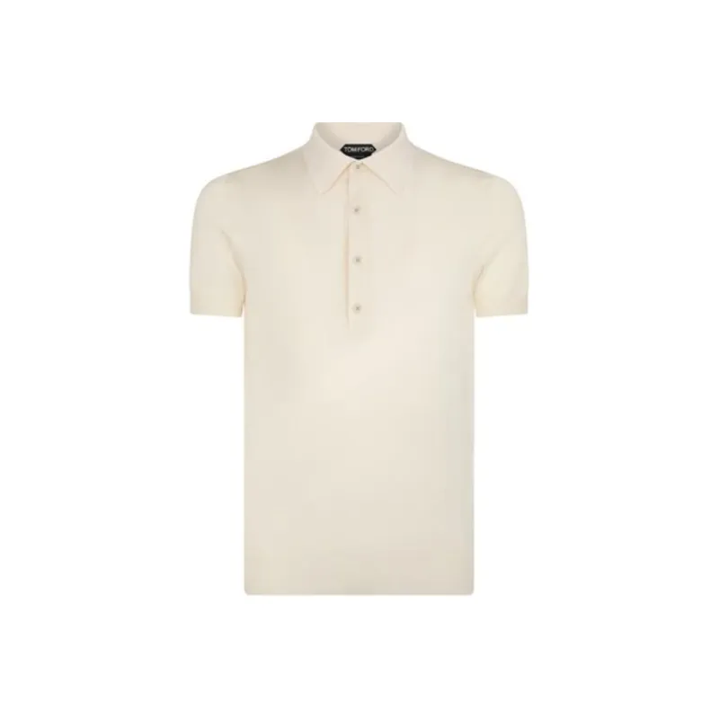TOM FORD Short Sleeved Knitted Polo Shirt-0