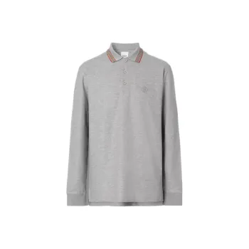 Burberry FW22 Polo Shirt Men's Gray