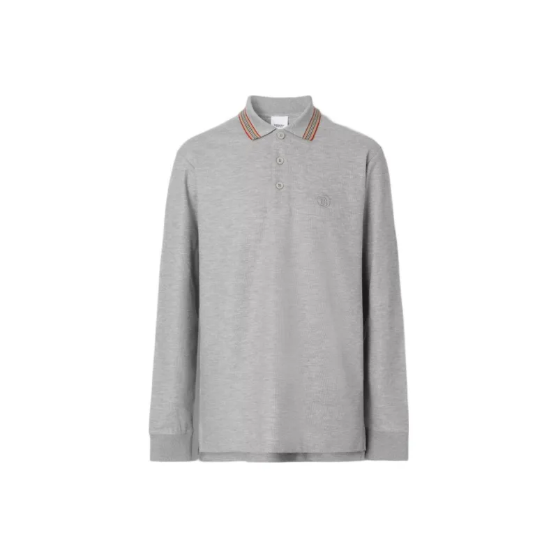Burberry FW22 Polo Shirt Men's Gray-0