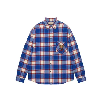 GUCCI X Pablo Delcielo Cat embroidered Shirt
