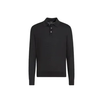 Ermenegildo Zegna Cashseta Short Sleeved Polo Shirt