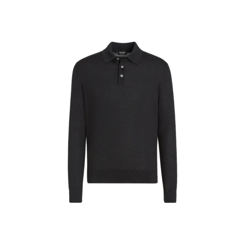 Ermenegildo Zegna Cashseta Short Sleeved Polo Shirt-0