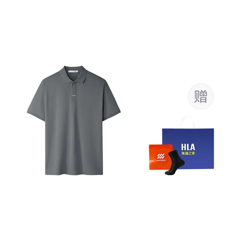 HLA Power Young Series Short Sleeved Polo Shirt Men's-20