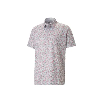 PUMA ALPHAAOPTEE Mattr Florals Golf Polo Shirt Men Polo Shirt Men's Mixed Color